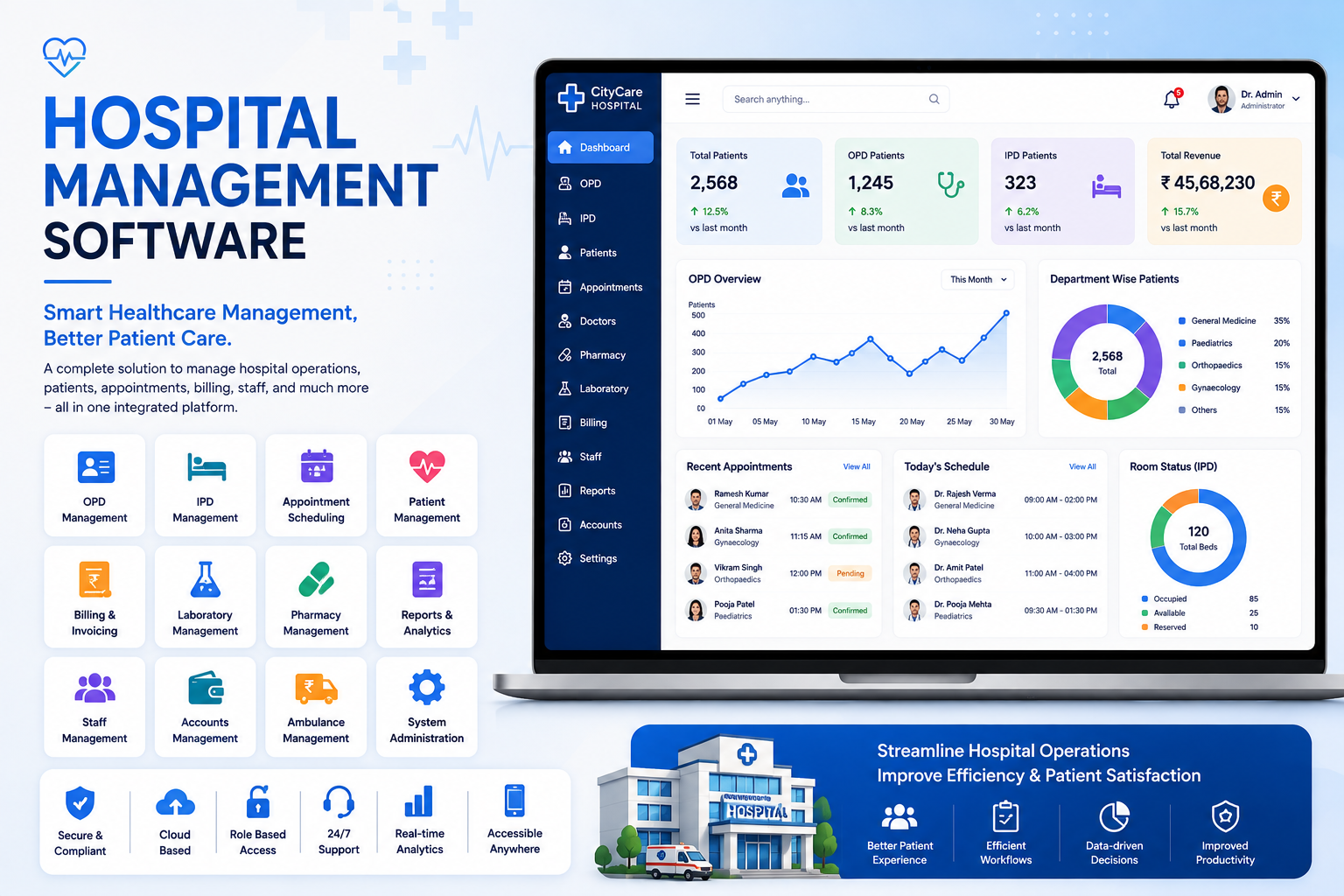 Hospital Management Software illustration
