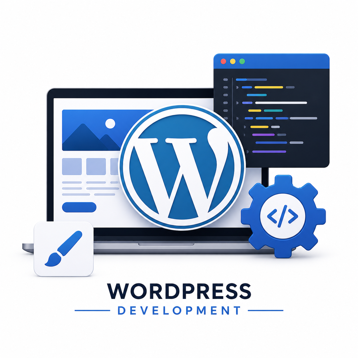 WordPress Development illustration