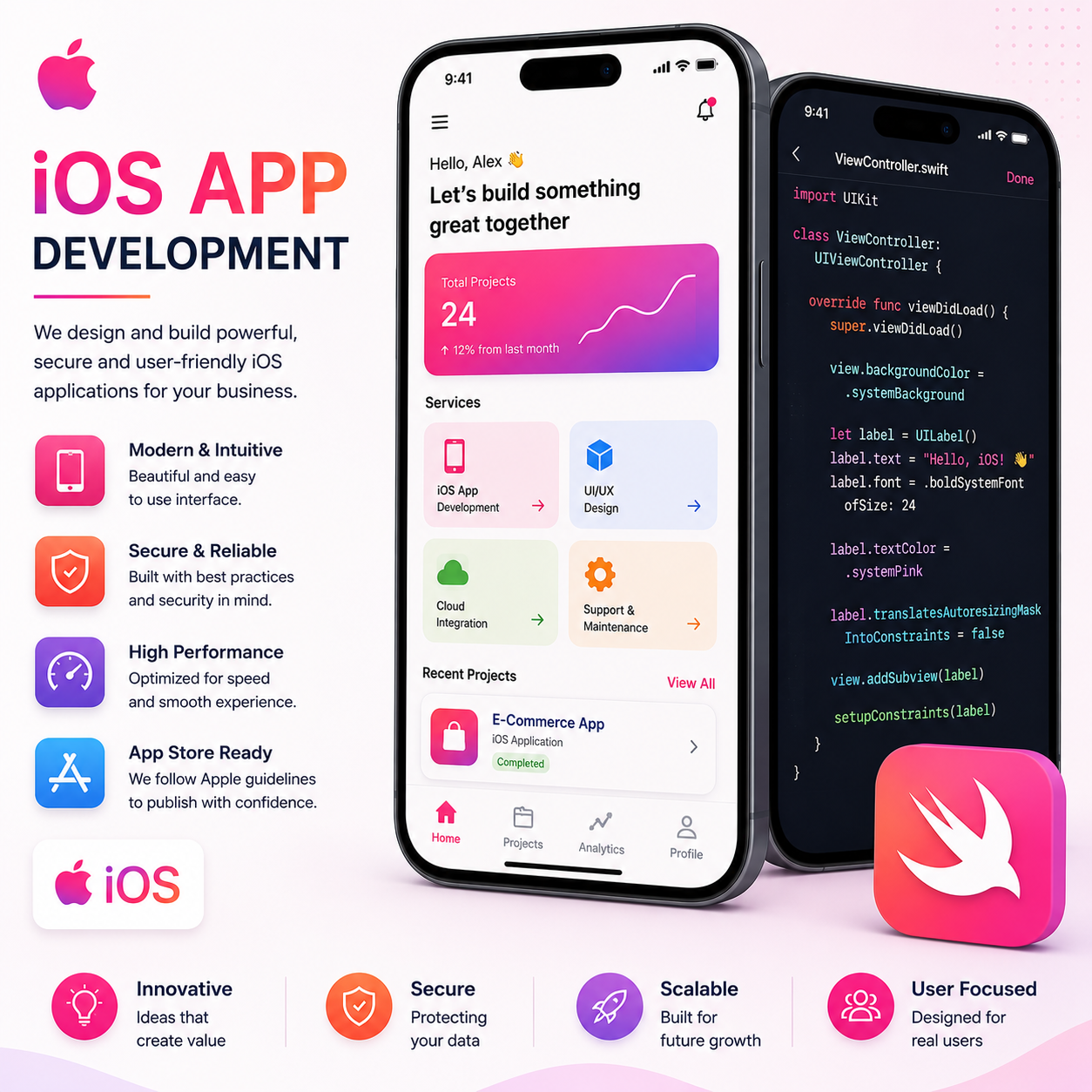 iOS App Development illustration
