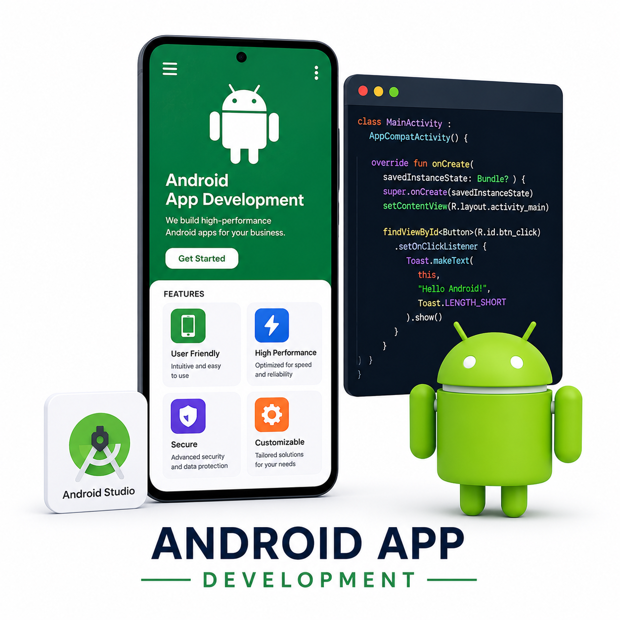 Android App Development illustration