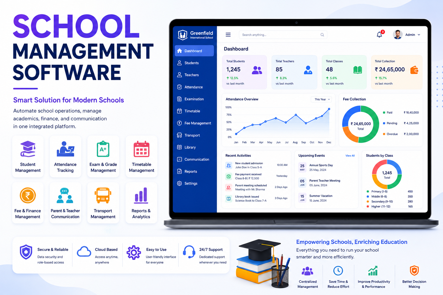 School Management Software illustration